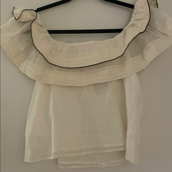 Anthropologie amit Aggarwal Blouse Ivory NWT - Picture 5 of 7